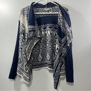 Lucky Brand Boho Open Cardigan Sweater Size Large